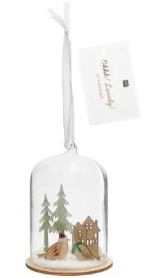 Produktbild von Glashaube Winterlandschaft Zum Hängen