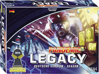 Produktbild von Asmodee Pandemic Legacy: Season 1, Brettspiel, Krieg, 13 Jahr(e), Familienspiel