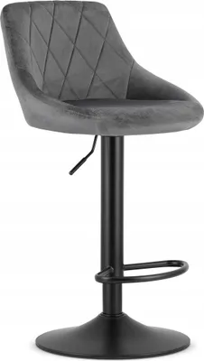 Produktbild von Drehbarer gepolsterter Hocker aus Samt für Küche und Wohnzimmer in Beige - elegantes Design, höhenverstellbar, pflegeleicht, ideal für Essbereich und Wohnraum.