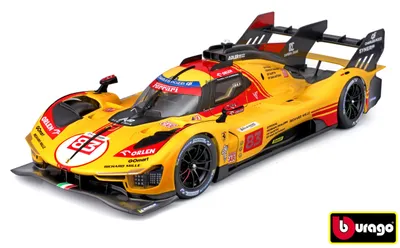 Imagen del producto de Bburago 1:18 Ferrari Racing 499p Nr.83 Amarillo 24h Le Mans 2024