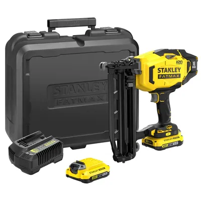 Produktbild von Stanley SFMCN616D2K-QW, Nagler, Schwarz, Gelb, 2,5 cm, 6,4 cm, 1,6 mm, Akku