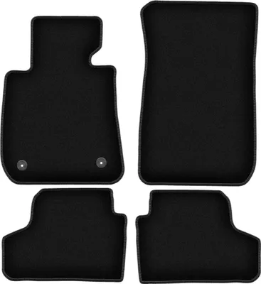 Produktbild von Wielganizator Velours-Autoteppiche – passend für BMW 3 E93 (Cabrio, Bj. 2004-2011) –  schwarz, passgenau, mit Befestigungen set 4 Stk.