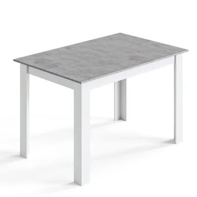 Image de Table à manger Mondeer, 120 x 80 x 75 cm, gris