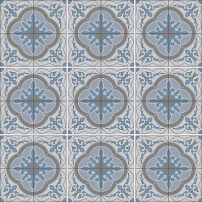 Obrázek produktu pro Samolepicí obkladové nálepky do kuchyně a koupelny – 9 cementových obkladových nálepek Azulejos Florentia – 9 nálepek o rozměrech 15 x 15 cm