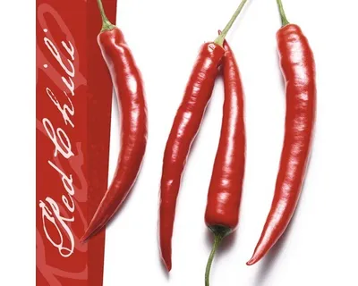 Produktbild von Modernes Glasbild Red Chili, Rot, 30x30 cm, mit drei roten Chilischoten