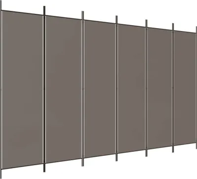 Zdjęcie produktu dla Parawan 6-Panelowy, Antracytowy, 300X200 Cm, Tkanina Lumarko!