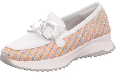 Produktbild von Rieker Straßenslipper(Trott) Abs.b.25 mm in weiss/weiss kombi, Gr. 42