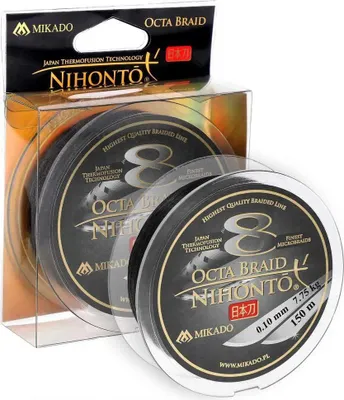 Produktbild von Mikado Nihonto Octa Geflochtene Schnur 150 M Schwarz 0.180 mm Schwarz 0.180 mm