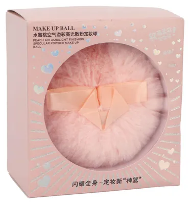 Produktbild von Flauschiger Puderquaste-Ball, kosmetisches Make-up, weiches Werkzeug zum Hervorheben von Gesicht und Körper