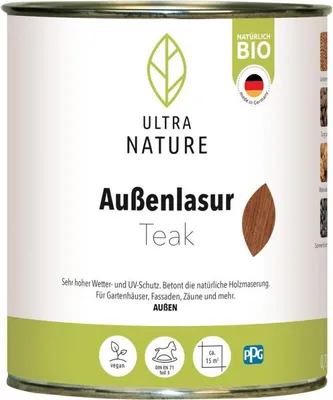 Produktbild von Ultra Nature Außenlasur Teak 0,75 l - 682367