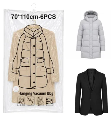 Immagine prodotto di Sacchetti sottovuoto per abbigliamento, set da 6