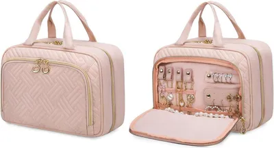 Immagine prodotto di Borsa da toilette impermeabile da donna appendibile grande trasparente con scomparto per gioielli
