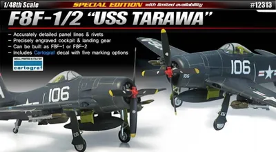 Imagen del producto de Academy 12313 - F8F-1/2 USS Tarawa - Nuevo