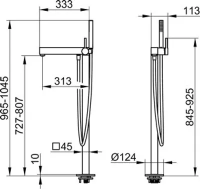 Produktbild von KEUCO 59027010100 EHM-Wannenmischer Edition 90 59027,