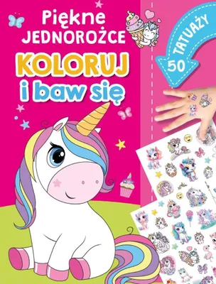 Immagine prodotto di Bellissimi unicorni. Colorate e giocate. 50 tatuaggi