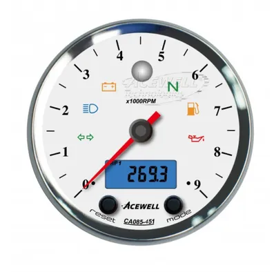 Produktbild von ACEWELL Analog DZM 9000rpm Digital Tacho