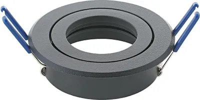 Produktbild von SIGOR Einbaustrahler RING 83mm schwarz Downlight schwenkbar