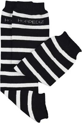 Produktbild von HOPPEDIZ Beinstulpen Bio-Babystulpen gestreift schwarz/natur