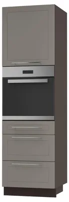 Produktbild von Backofenschrank Kvantum Q-D14/RU/3A Vollauszug 60cm Korpus- & Frontfarbe wählbar,beige matt,lava