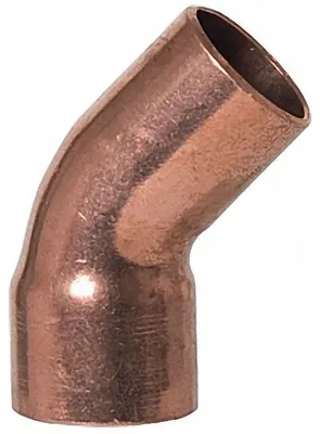 Produktbild von Kupfer-Lötfitting Bogen 45° I/A - Typ 5040, DVGW - 35 mm