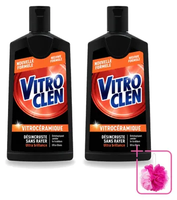 Produktbild von 2 x Vitroclen Kookplaatreiniger für Keramik- und Induktionskochfelder 310 ml - Sparpackung - 2 Stücke