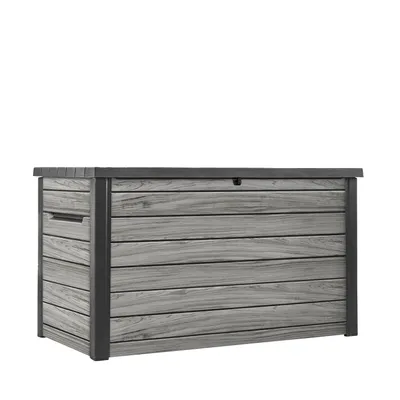 Produktbild von Keter Gartenbox "Ontario" 870L - Holzoptik Storm Grey - 147x83x86 cm - mit Gasdruckfedern