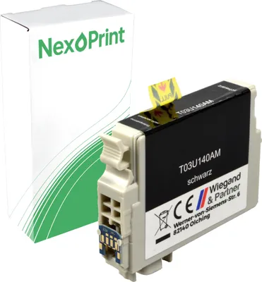 Produktbild von Druckerpatrone kompatibel zu Epson C13T03U140 603 schwarz EcoTank ET-2810, Epson ET-2811, Epson ET-2812, Epson ET-2820