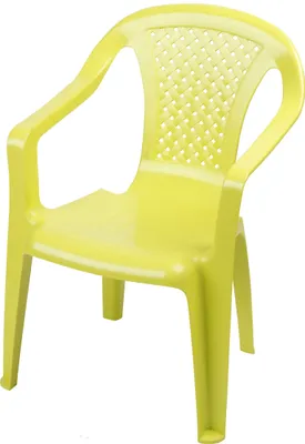 Produktbild von Kinder Gartenstuhl aus Kunststoff - grün - Robuster Stapelstuhl für Kleinkinder - Monoblock Stuhl Kinderstuhl Spielstuhl Sitz Möbel stapelbar