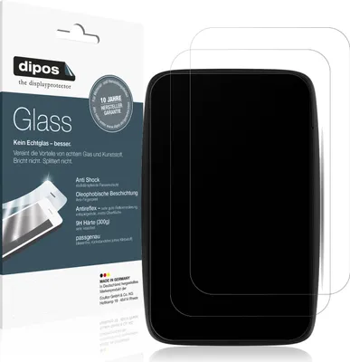 Produktbild von 2x Schutzfolie für TomTom Go Expert Plus 7 matt - Anti-Shock 9H Folie dipos Glass Kunststoffglas