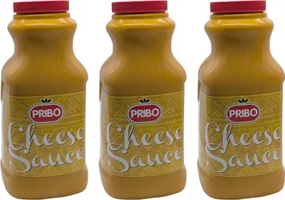 Produktbild von Große Cheese-Sauce Käse-Soße, Dip-Topping-Spoße, einfache Dosierung & Lagerung, von PRIBO 3x 2400ml