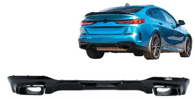 Produktbild von Stoßstange Diffusor Schwarz Endrohre für BMW 2er F44 Gran Coupé 2020+ M235i Design.