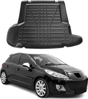 Image de Bac de coffre pour Peugeot 207 2006-2012 hayon 5 portes caoutchouc
