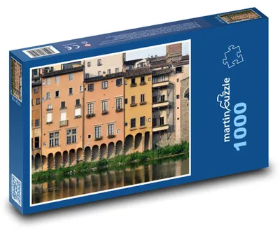 Obrázek produktu pro Puzzle 1000 Florencie - Itálie, budovy u řeky - martinpuzzle