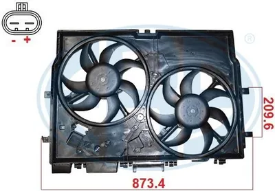 Produktbild von ERA 352144 Lüfter Motorkühlung Kühlerlüfter für FIAT Ducato Kastenwagen (250, 290) Wasserkühler Ø385mm