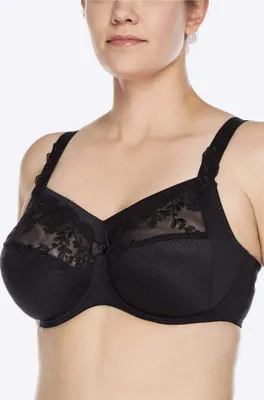 Produktbild von Ulla | Ella BH mit Bügel und Blende Schwarz - Schwarz / 120I | Shapewear & Mieder