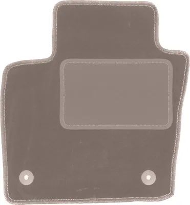 Produktbild von Fahrerfußmatte Velours beige passend für Audi Q3 I 8U (2011-2018, SUV) – mit Befestigungen – passgenau