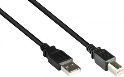 Zdjęcie produktu dla Alcasa 2510-05OFS, 0,5 m, USB A, USB B, USB 2.0, Męska/Męska, Czarny