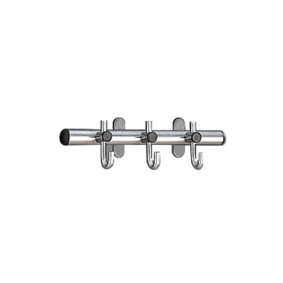 Produktbild von Kerkmann Wandgarderobe Arte 32687981 silber Metall 3 Haken 45,0 x 12,0 cm, 1 St.