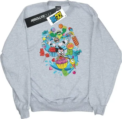 Produktbild von DC Comics - "Teen Titans Go Candy Mania" Sweatshirt für Damen BI41449 (M) (Grau)