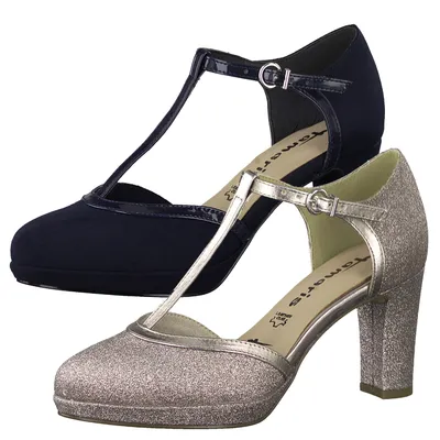 Produktbild von Tamaris 1-24452-34 Damen Pumps T-Steg Plateau, Größe:40 EU, Farbe:Rosa