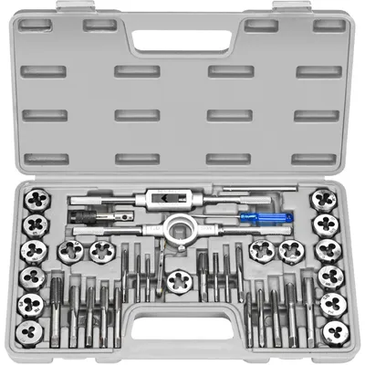 Immagine prodotto di Set di 40 utensili per filettatura, da M3 a M12, set professionale per filettatura