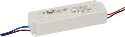 Obrázok produktu pre LED napájací zdroj 36 W 24 V IP67 vodotesné plastové puzdro Mean Well
