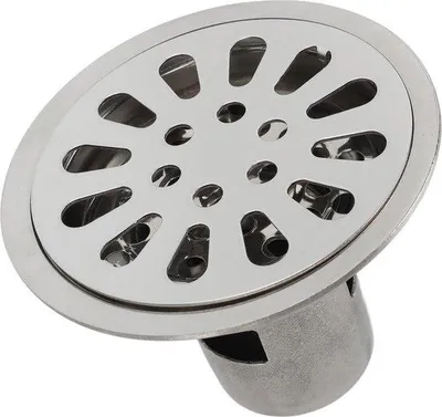 Image de Kit de vidange en acier inoxydable de 3,5 pouces pour salles de bains et balcons.