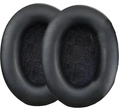 Produktbild von Ohrkissen geeignet für Sony WH-1000XM4 Kopfhörer Kissenbezug Ohrpolster - Ohrschützer - Ersatz - Schwarz