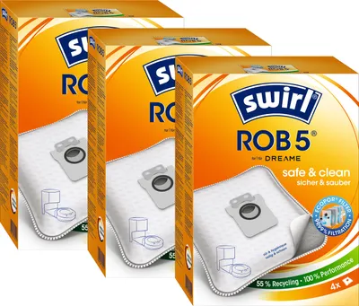 Produktbild von SWIRL Staubsaugerbeutel ROB5 Dreame L10 Ultra 12 Beutel