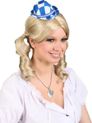 Produktbild von O23397 weiß-blau Damen Mini-Bayernhut