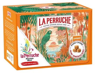 Produktbild von Natürlicher brauner Zuckerwürfel von La Perruche - mini 475 Gramm