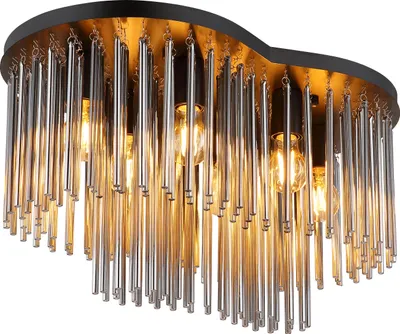 Produktbild von Globo Lighting Deckenleuchte Metall schwarz matt, 6x E27