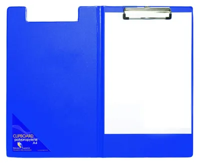 Productafbeelding van Stewart Superior SECO - Bordenboek blauw - A4 - Gemaakt van polyvinylchloride (PVC) met een vlak, duurzaam klemmechanisme - Met penlus