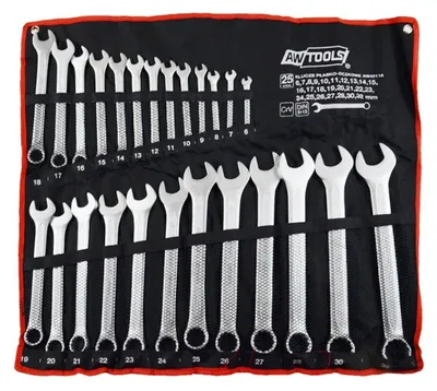 Obrázok produktu pre Sada plochých kľúčov Awtools 25Elem. /6Mm-32Mm/